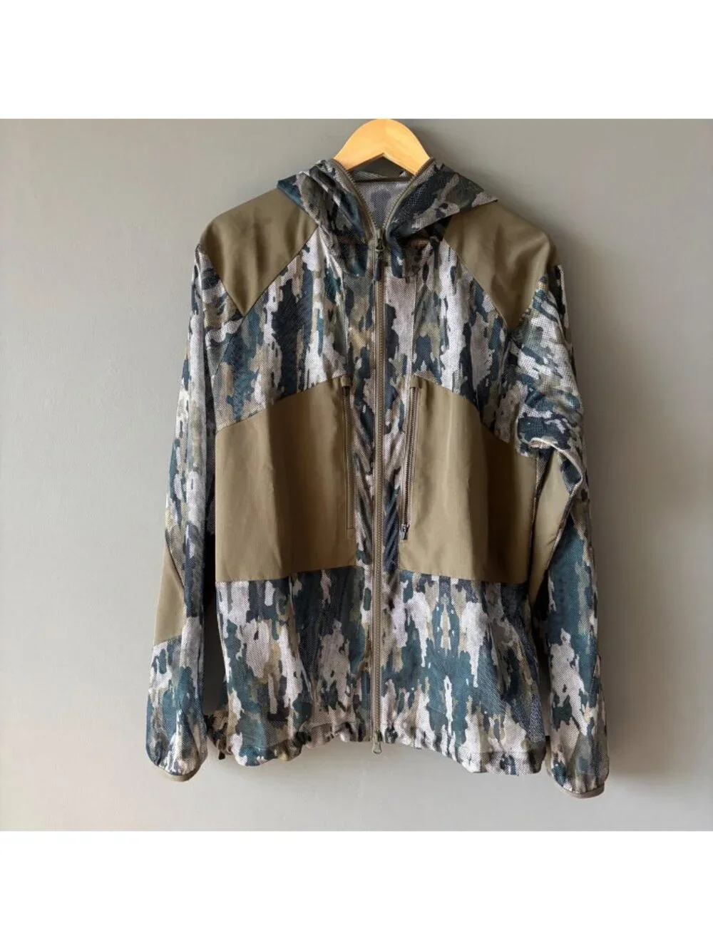 Snow Peak Printed Insect Shield Mesh Jacket Camo Ice Bug Repellent Parka M